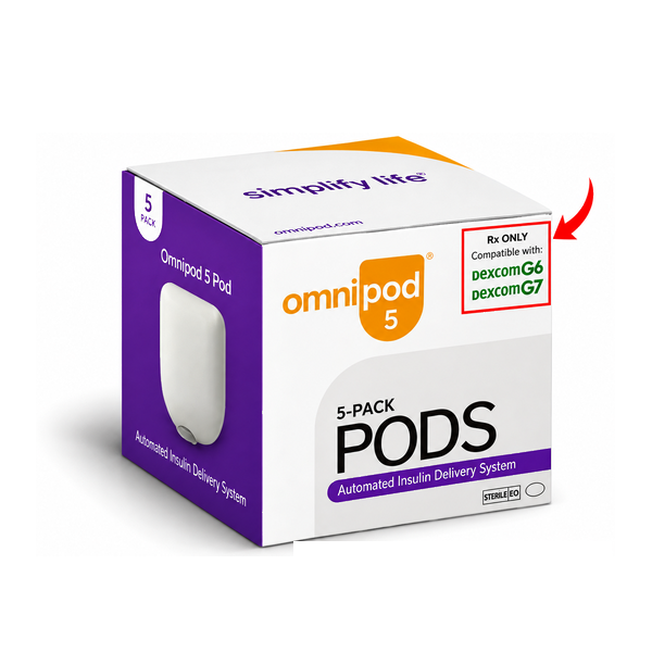 Omnipod - 5 pack (G6/G7) Retail [08508-3000-21]