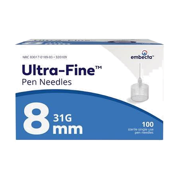 BD 8mm Retail Pen Needles